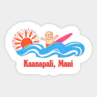 Kaanapali, Maui - Hawaii Surf Sticker